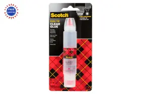6050 Scotch Clear Glue 1.6 Oz 1 Pack 2-way Applicator Photo Safe Non-toxic