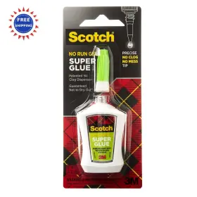 Ad125 Scotch Super Glue Gel In Precision Applicator .14 Ounces