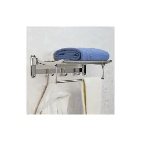 916757 Signature Hardware 781889529270 19-3/4 Inch Brass Towel Rack With Bar Chrome Bathroom Hard