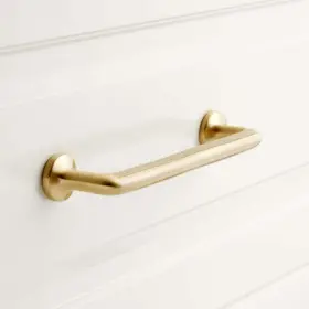 950866-12 Signature Hardware 781889625989 Belfast 12 Inch Handle Cabinet Pull Satin Brass