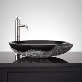 484617 Signature Hardware 781889917473 Tarryton 21-3/4 Inch Specialty Granite Vessel Bathroom Sin