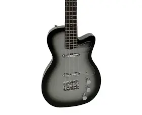 1444 Silvertone 037728531028 Classic Series Short Scale Bass - Silverburst Used