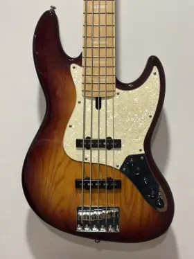 Sire 810046130193 Marcus Miller V7 Ash 5-string Bass Maple Fingerboard Tobacco Sunburst