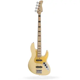 V5-24-4-vin-wht Sire Guitars Marcus Miller V5 24 Fret Bass Maple Fretboard Vintage White