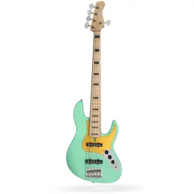 V5-24-5-mil-gr Sire Guitars Marcus Miller V5 24 Fret 5-string Bass Maple Fretboard Mild Green