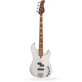 P8-swash4-wb Sire Mint Marcus P8 Swamp Ash P/j 4-string Bass White Blonde Roasted Maple