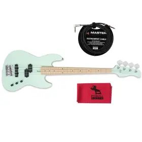 U5-ald-4-mt Sire U5 4-string 30ftft Short Scale Bass Maple Fretboard Mint With Cable And Cloth