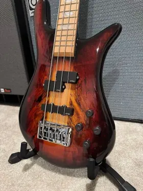Spector 838164000358 Euro4lt Limited Edition 4 String Bass Guitar Fire Red Burst With Gig Bag
