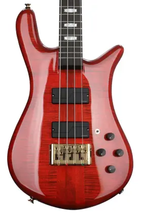 Spector 838164004295 Euro 4 Lt Rudy Sarzo Signature Bass Guitar - Scarlett Red Gloss