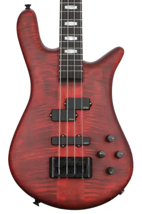 Spector 838164006251 Euro 4 Lx Bass Guitar - Black Cherry Matte Sweetwater Exclusive