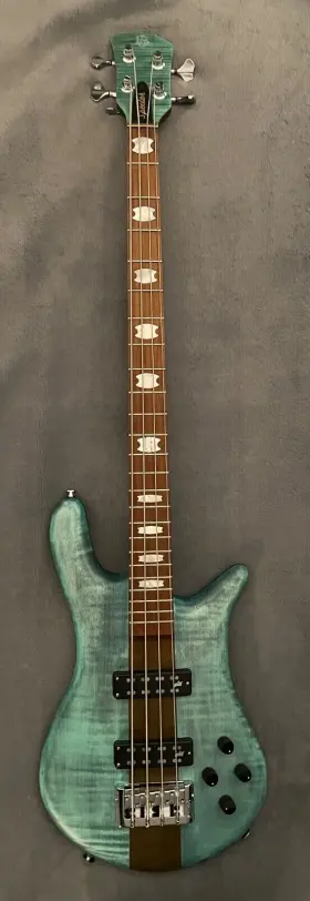 Spector 838164006602 Euro 4 Rst Bass With Hipshot Extender And Aguilar Pus - Turquoise Tide