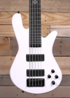 Spector 838164007166 Ns Ethos Hp 5-string Bass White Sparkle Gloss With Gigbag