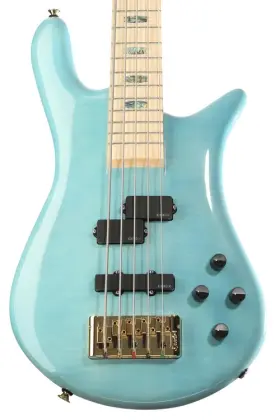 Spector 838164008705 Euro 5 Cst 5-string Electric Bass Guitar - Aqua Sw Exclusive