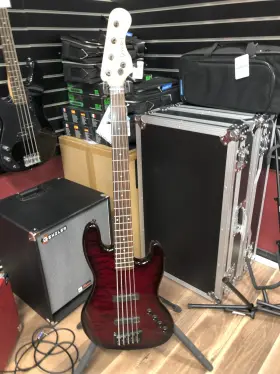 Coda5pro Spector Coda Pro 5 Active Bass Guitar - Black Cherry Stain