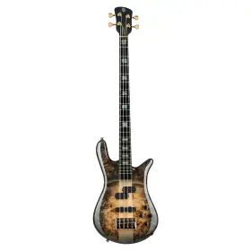 Spector Guitars 838164005872 Euro 4 Cst Custom Bass Ebony Fretboard Natural Black Burst Gloss