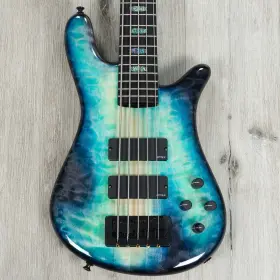 Ns5-1901 Spector Guitars Usa Ns-5 5-string Bass Ebony Fretboard 5a Quilt Maple Northern Lights