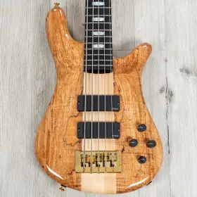 Ns5-1943 Spector Guitars Usa Ns-5 5-string Bass Ebony Fingerboard Spalted Maple Top Natural