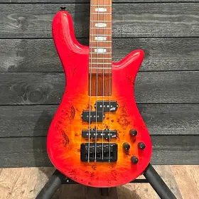 Nb20384 Spector Eurobolt 4 String Electric Bass Guitar With Bag - Inferno Red