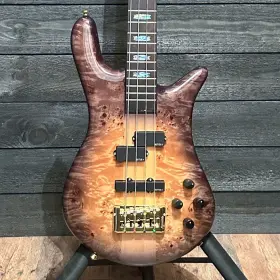 Nb21779 Spector Euro 4 Custom String Electric Bass Guitar With Bag - Natural Black Burst