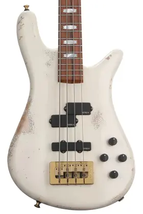 Ns2awn Spector Usa Ns-2 Bass Guitar - Aged White Sweetwater Exclusive