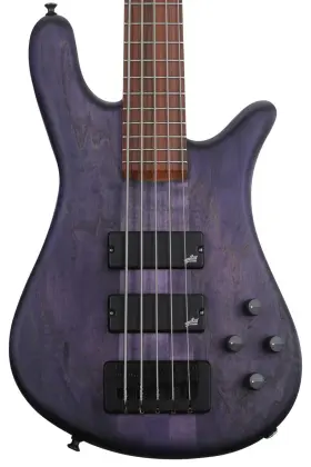 Ns5pso Spector Usa Ns-5 5-string Bass Guitar - Purple Stain Sweetwater Exclusive