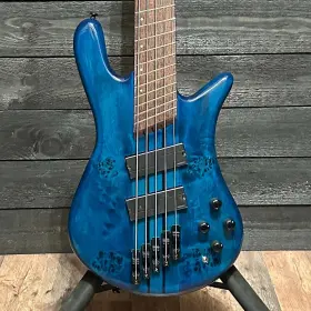 W220786 Spector Ns Dimension 5 String Multi Scale Electric Bass Guitar - Black And Blue