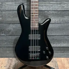 W231065 Spector Ns Ethos 4 Four-string Electric Bass Guitar With Bag - Solid Black