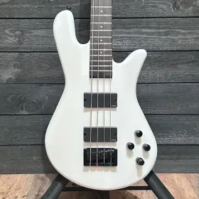 W231092 Spector Ns Ethos 4 Four-string Electric Bass Guitar With Bag - White