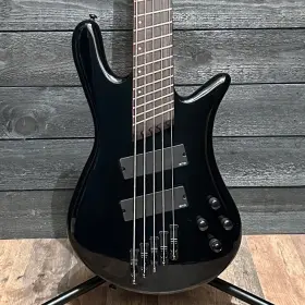 W231326 Spector Ns Dimension 5 String Multi Scale Electric Bass Guitar With Bag - Black