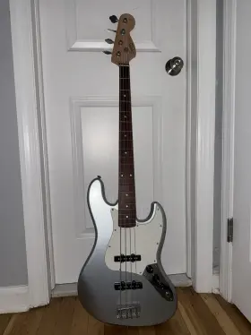 0310760581 Squier Affinity 4 String Jazz Bass Guitar - Slick Silver