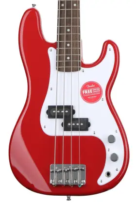 0370127554 Squier Mini Precision Bass Electric - Dakota Red With Laurel Fingerboard