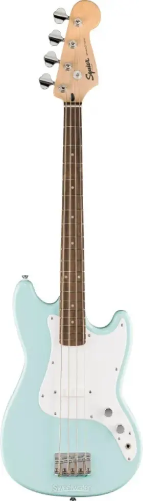 0373800504 Squier Sonic Bronco Bass - Daphne Blue With Laurel Fingerboard