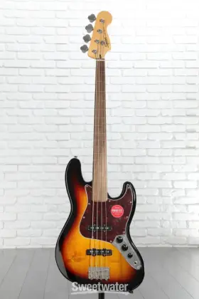 0374531500 Squier Classic Vibe Ft60s Fretless Jazz Bass - 3-tone Sunburst