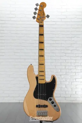0374550521 Squier Classic Vibe Ft70s Jazz Bass V - Natural With Maple Fingerboard