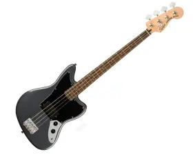 0378501569 Squier Used Affinity Series Jaguar Bass - Charcoal Frost Metallic With Laurel Fb