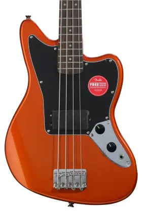 0378501996 Squier Affinity Series Jaguar Bass H - Metallic Orange Sweetwater Exclusive
