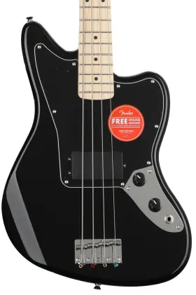 0378503506 Squier Affinity Series Jaguar Bass H - Black With Maple Fingerboard