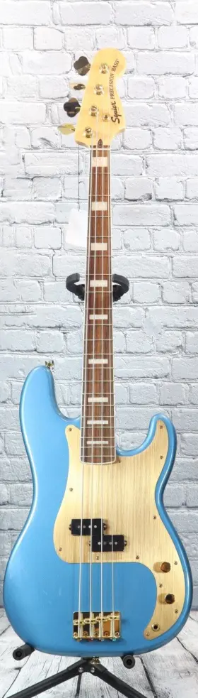 0379430502 Squier 40th Anniversary Precision Bass Lake Placid Blue