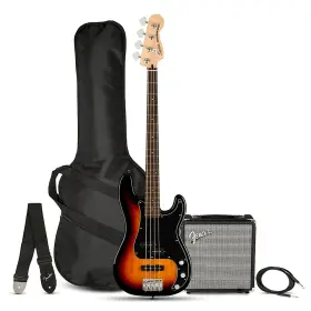 Squier 197881422349 Affinity Pj Bass Pack With Fender Rumble 15g Amp Sunburst Rf