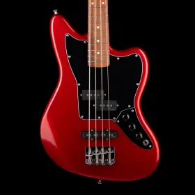 88fsq005 Squier Pre Owned Vintage Modified Jaguar Short Scale Bass Red With Gig Bag
