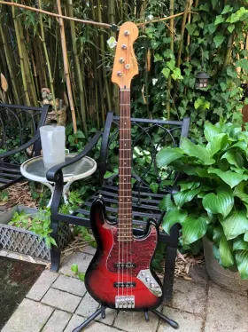 Ic041011604 Squier By Fender 2004 Standard Series Jazz Bass Guitar 3 Tone Sunburst Free Ship