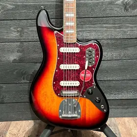 Icsd24017326 Squier Fender Bass Vi 6 String Electric Guitar - Sunburst