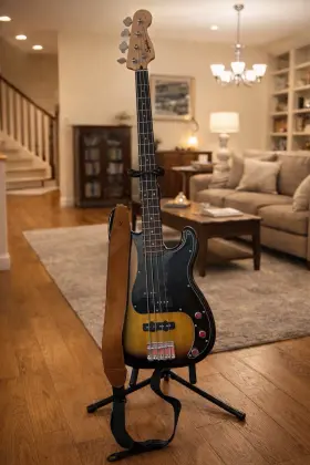 Icsg20034843 Squier Affinity Precision Bass Sunburst 4-string Electric Guitar With Gig Bag