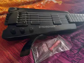 Xl-25a Steinberger Xl25a Used Bass Guitar Very Rare Narrow 5 String With Extras