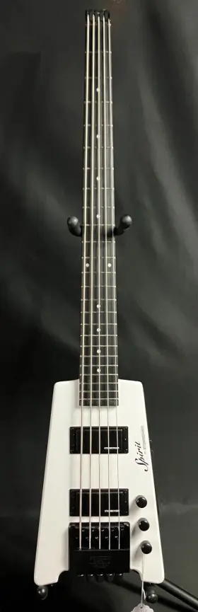 Xt-25 Steinberger Spirit Standard 5-string Bass Guitar White With Gig Bag