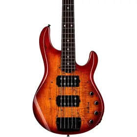 197880 Sterling By Music Man 197881320430 Stingray 5 Ray35 Hh Spalted Maple Top Bass Blood Orange Burst Rf