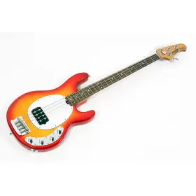 1921475 Sterling By Music Man 197881321475 Stingray Ray34 Flame Maple Bass Guitar Heritage Cherry Burst Ob