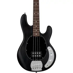 Ray4 Sterling By Music Man 197881402303 Stingray Bass Guitar Satin Transparent Blk Pg Rf