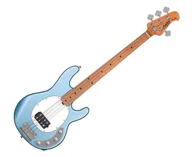 Sterling By Music Man 810002951367 Stingray 4-string Bass - Firemist Silver B-stock