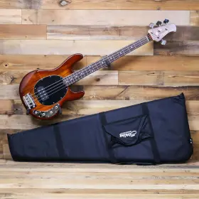 Ray34-koa-r1 Sterling By Music Man B-stock Stingray Ray34 Bass Guitar Shaded Koa With Gig Bag